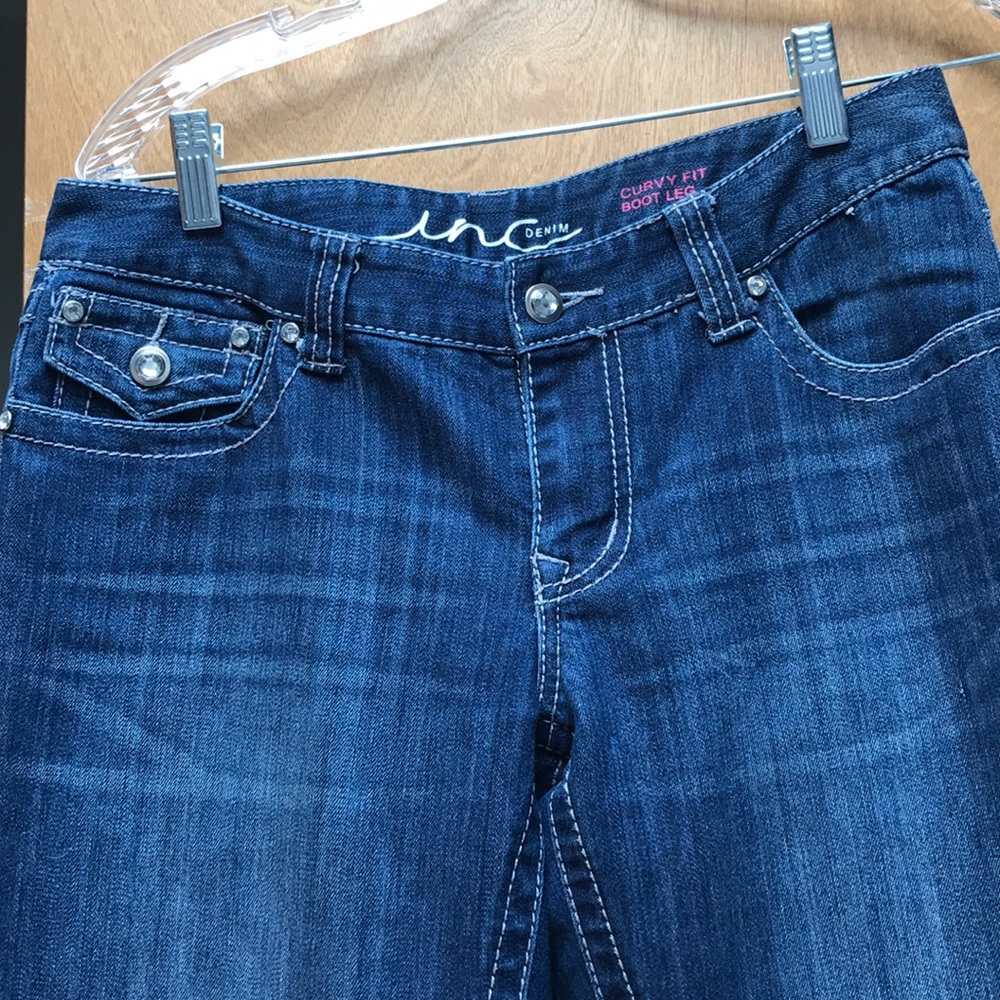 EUC INC Denim curvy fit boot leg size 6